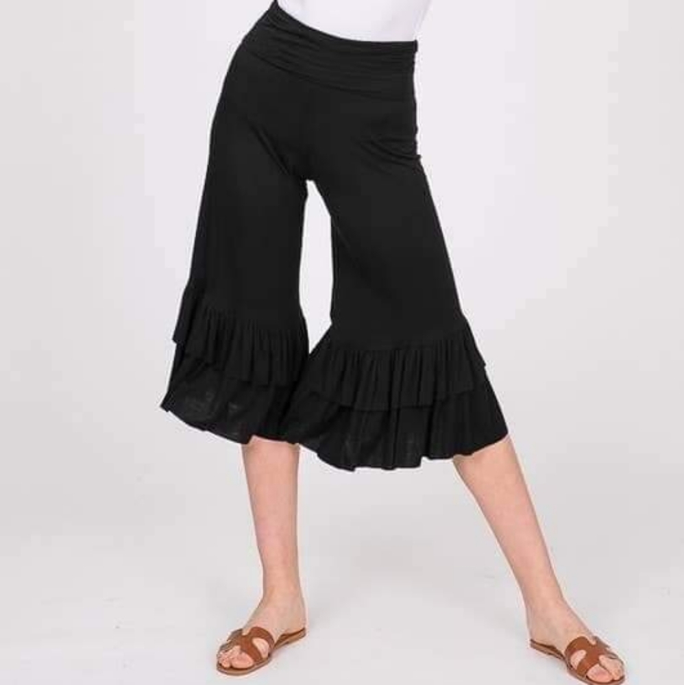 Hemish USA ruffled Capri pant